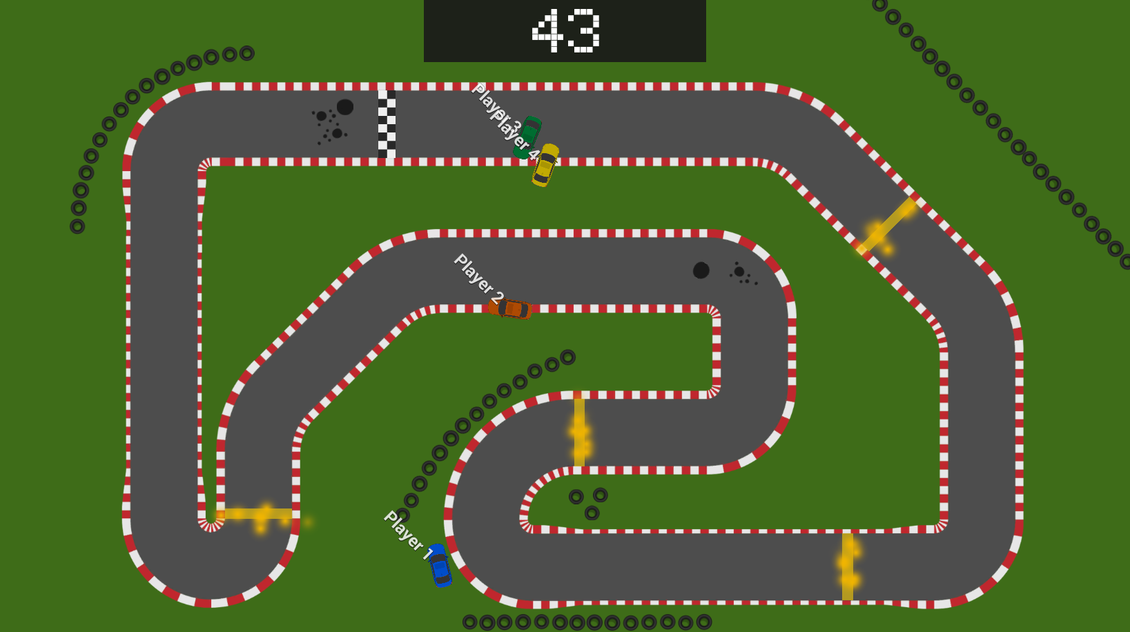 Screenshot of racing simulator from BuzzTest